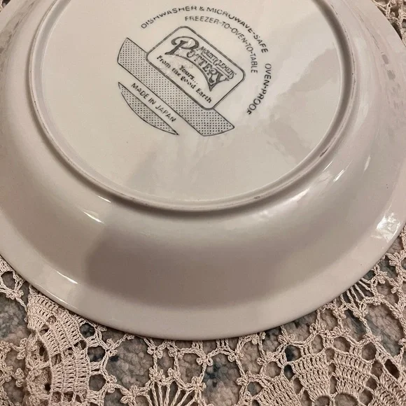 Mount Clemens Pottery Pumpkin Pie Recipe Vintage Plate - Picture 4 of 8